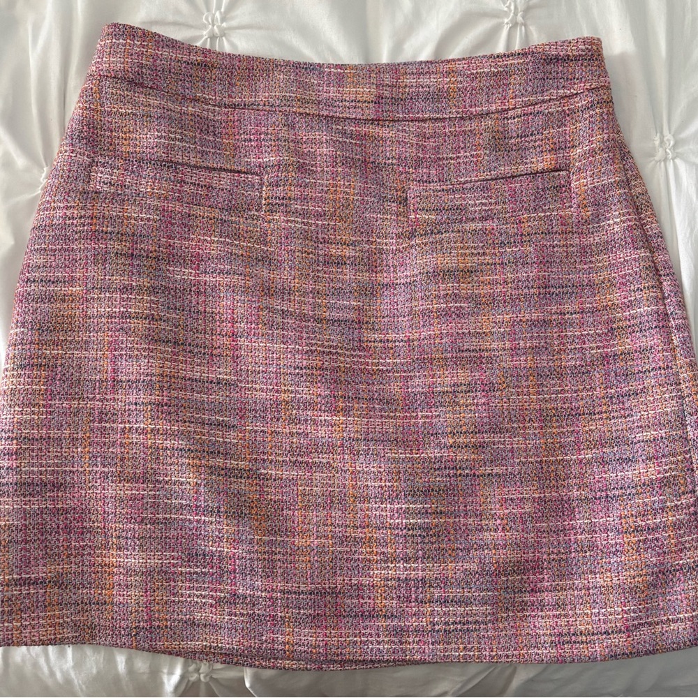 LOFT Multicolor Tweed Professional Skirt